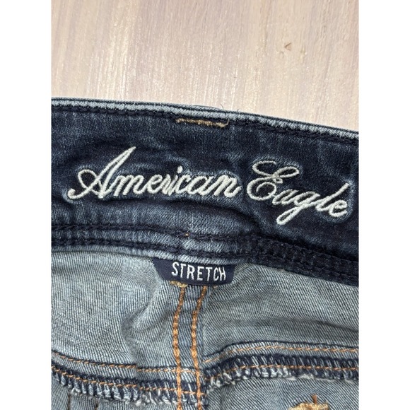 American Eagle Womens Skinny Jeans Size 2 Dark Wash Stretch Denim - Picture 5 of 11